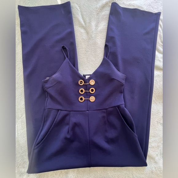 Navy Blue Jumpsuit - Picture 1 of 3